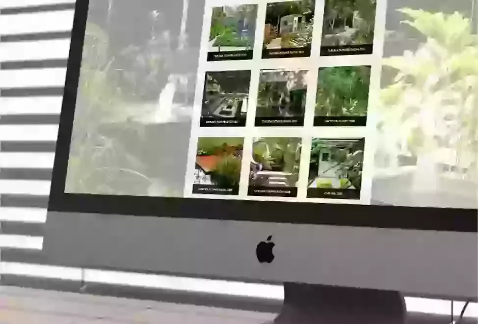 Outdoor Room site on iMac image